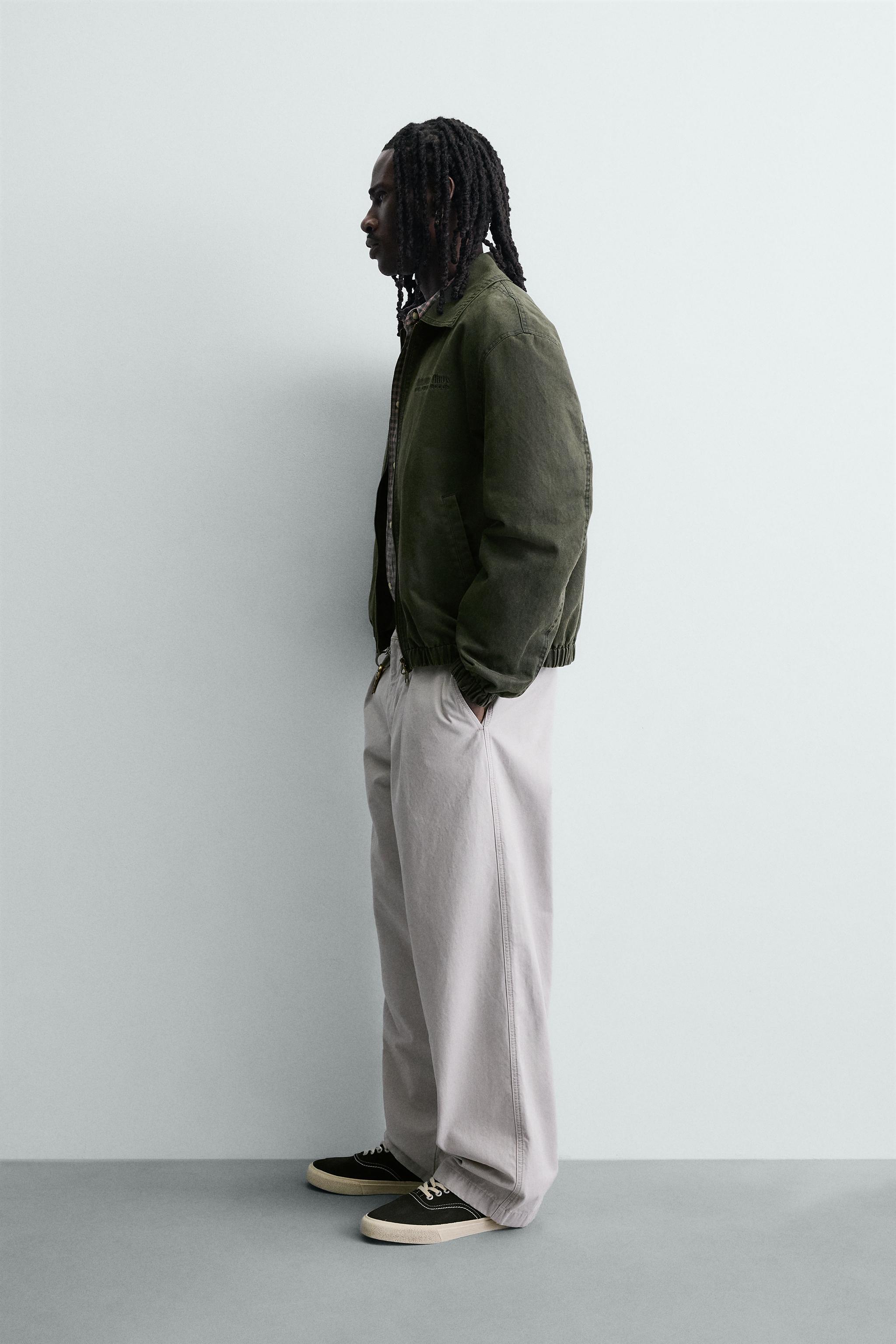 WASHED EFFECT FAUX SUEDE JACKET